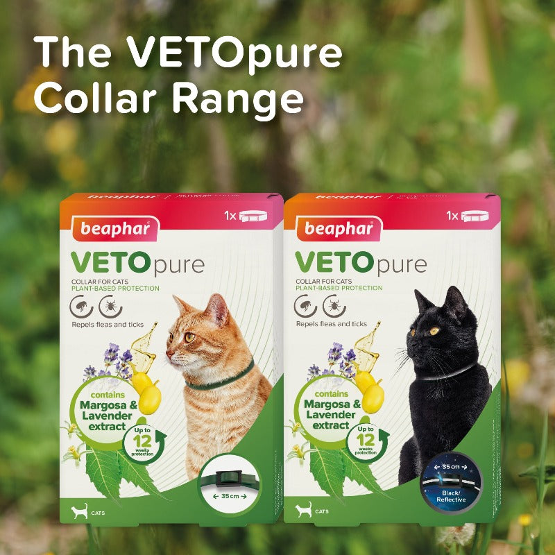 Beaphar VETOpure Flea & Tick Collar Green package