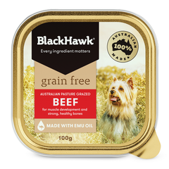 Black Hawk Grain Free Adult Beef Wet Dog Food 100g