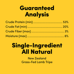 Animals Like Us Grass-Fed Lamb Tripe Freeze Dried Raw Dog Treats 60g