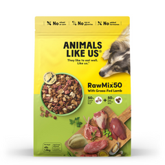 Animals Like Us Raw Mix 50 Grass Fed Lamb Freeze Dried Dog Food