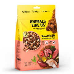 Animals Like Us Raw Mix 50 Ocean Fish Freeze Dried Dog Food