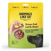 Animals Like Us Grass-Fed Lamb Heart Freeze Dried Raw Dog Treats 85g