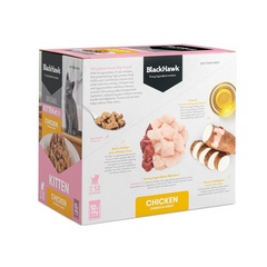 Black Hawk Original Chicken in Gravy Kitten Wet Cat Food 85g x 12