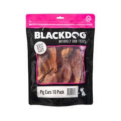 Blackdog Pig Ears Dog Treats 10 Pack