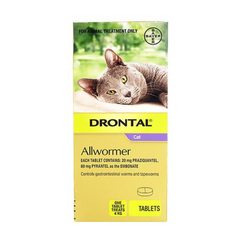 Drontal Allwormers For Cats 4KG 4PK
