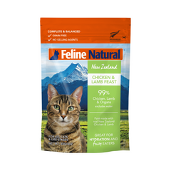 Feline Natural Chicken And Lamb Grain Free Cat Food Pouches