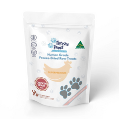 Freezy Paws Freeze Dried Dogs and Cats Treats Chicken Heart 100g