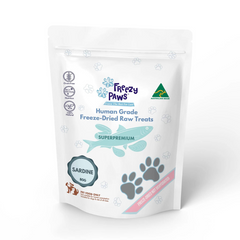Freezy Paws Freeze Dried Dogs and Cats Treats Whole Sardine 80g