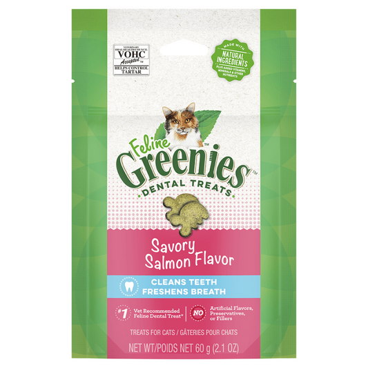 Greenies Cat Treats Dental Savoury Salmon Flavour