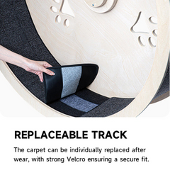 Honeypotcat Fit & Fun Active Runner Wood Cat Wheel - Shipping Only