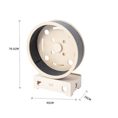 Honeypotcat Fit & Fun Active Runner Wood Cat Wheel - Shipping Only