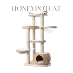 Honeypotcat Cosy Woven Cat Perch - 141.5cm