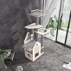 Honeypotcat Grand Cat Mansion With Space Capsule - 148cm - Shipping Only
