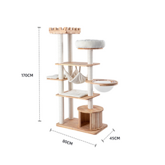 Honeypotcat MZ Grand Elegance Cat Catsle With Space Capsule - 170cm - Shipping Only