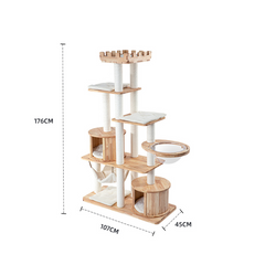 Honeypotcat MZ Grand Elegance Cat Catsle With Space Capsule - PRO 176cm - Shipping Only