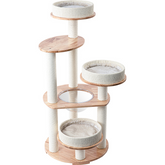 Honeypotcat MZ Simple Joy Wood Cat Tower - Triple Charm 131cm - Shipping Only