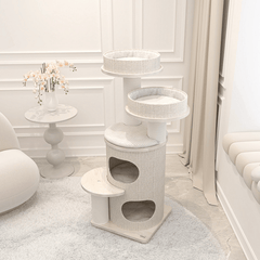 Honeypotcat PURRING Multi-Level Sisal Barrel Cat Tower - PRO 117cm - Shipping Only