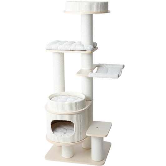 Honeypotcat PURRING Multi-Tier Plush & Sisal Deluxe Cat Tree - 153cm - Shipping Only
