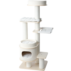 Honeypotcat PURRING Multi-Tier Plush & Sisal Deluxe Cat Tree - 153cm - Shipping Only