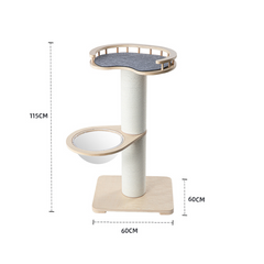 Honeypotcat Sleek Retreat Wood & Capsule Post - 115cm - Shipping Only