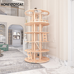 Honeypotcat Belgravia Skywalk Cat Tower - 190cm - Shipping Only