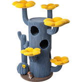 Honeypotcat Luxe Cactus Bloom Cat Tree - Blue 162cm - Shipping Only