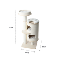Honeypotcat PURRING Plush & Sisal Barrel Cat Tower - 122cm - Shipping Only