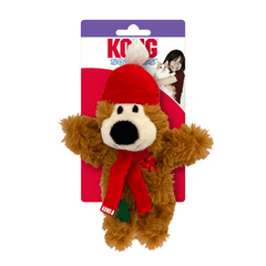 KONG Christmas Holiday Softies Bear Assorted Cat Toy