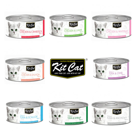 Kit Cat Grain Free Wet Cat Food Can 80g