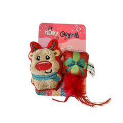 Pikapet Christmas Holiday Pet Toys 2 pcs Assorted