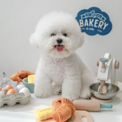 Pikapet INS Treat-Hiding Croissant Squeezing Dog Toy