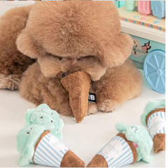 Pikapet INS Treat-Hiding Ice Cream Squeezing Dog Toy