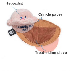 Pikapet INS Treat-Hiding Ice Cream Squeezing Dog Toy