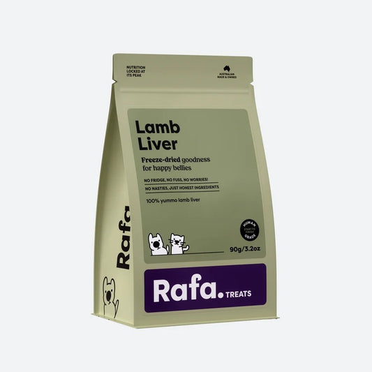 RAFA Raw Freeze-Dried Cat & Dog Treats Human-Grade Lamb Liver 90g