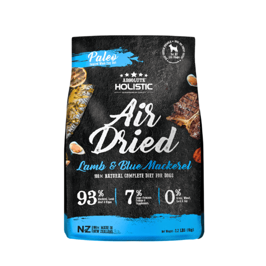 Absolute Holistic Air Dried Dog Food Oceanic Farm Blue Mackerel & Lamb 1kg