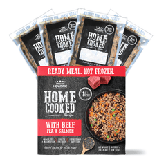 Absolute Holistic Home Cooked Recipe Dog Food Beef, Peas & Salmon