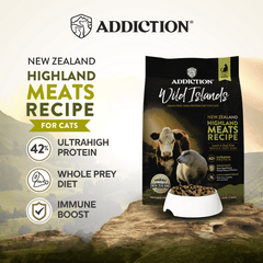 Addiction Wild Islands Highland Meats Dry Cat Food 1.8kg