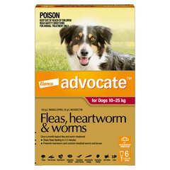 Advocate Spot-on Flea and Worm Treatment for Large Dog 10-25kg 6pk