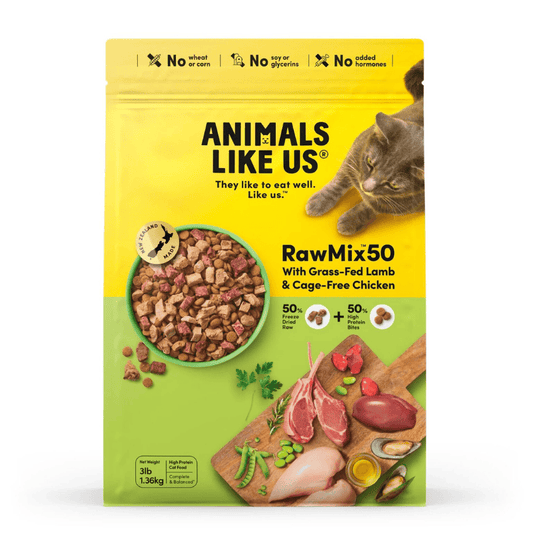 Animals Like Us Cat Raw Mix 50 Lamb with Chicken Freeze Dried Cat Food