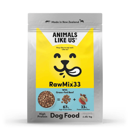 Animals Like Us Raw Mix 33 Grass Fed Beef Freeze Dried Dog Food 2kg