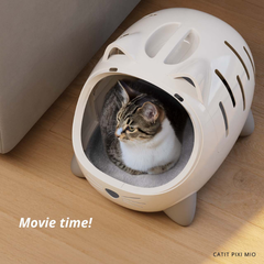 Catit Pixi Mio Cat Carrier & Cat Bed with Cushion
