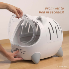 Catit Pixi Mio Cat Carrier & Cat Bed with Cushion