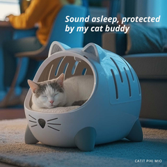 Catit Pixi Mio Cat Carrier & Cat Bed with Cushion