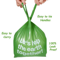 Deo Doo Bio Dog Poo Bags with Handle 20 Rolls 240 Counts Uncented