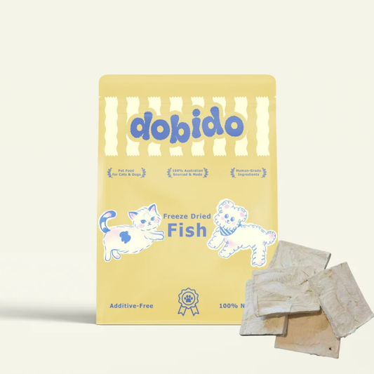 DOBIDO Freeze Dried Alaskan Pollock Cod Dog Cat Treats 60g