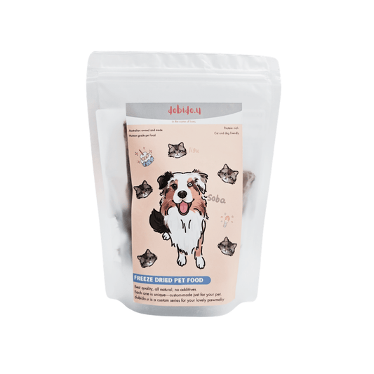 DOBIDO Freeze Dried Rabbit Feet Dog Cat Treats 80g