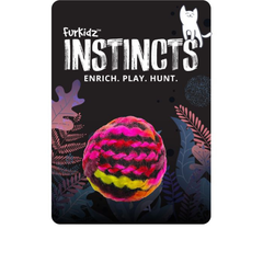 Furkidz Cat Toy Woolly Ball Pink 5cm