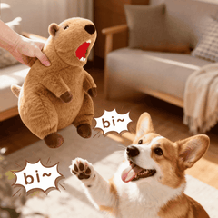 Hoopet Capybara Plush Squeaky Dog Toy