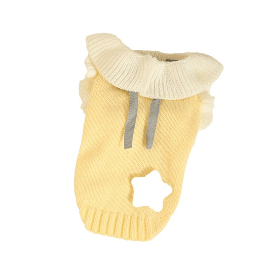 Hoopet Dog Cat Yellow Star Sweater