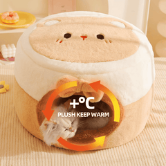 Hoopet Warm Little Bear Dual-Use Pet Bed